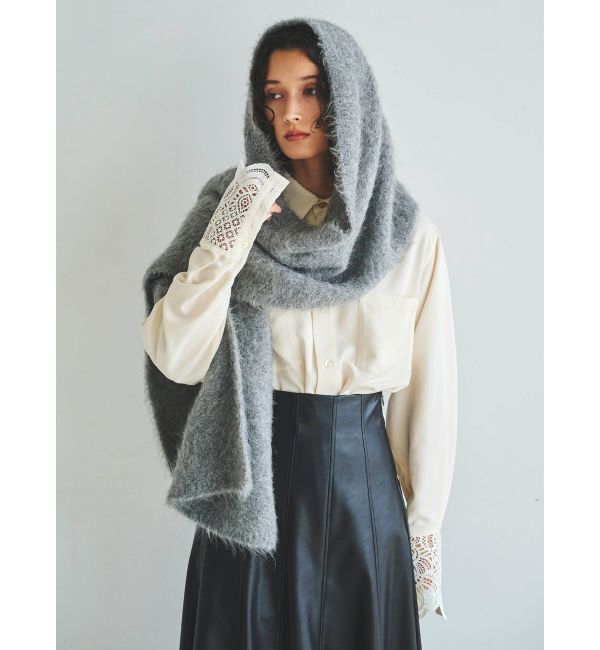 LAGUNAMOON「アルパカシャギーニットストール」|ストール|
