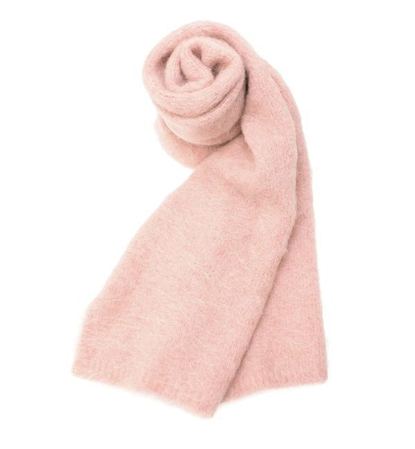 LAGUNAMOON「アルパカシャギーニットストール」|ストール|ピンク