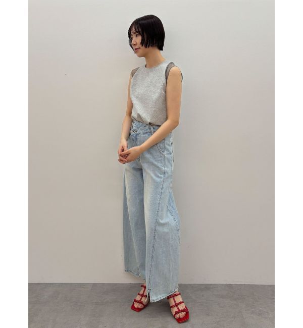 LAGUNAMOON「ショルダーメッシュタンク」|タンクトップ|