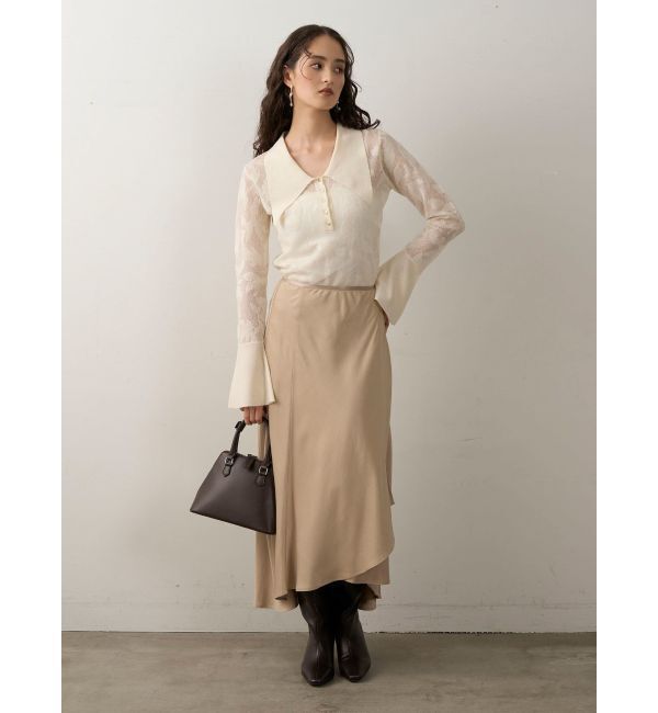 LAGUNAMOON「クロスレイヤードナロースカート」|スカート|