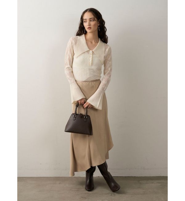 LAGUNAMOON「クロスレイヤードナロースカート」|スカート|