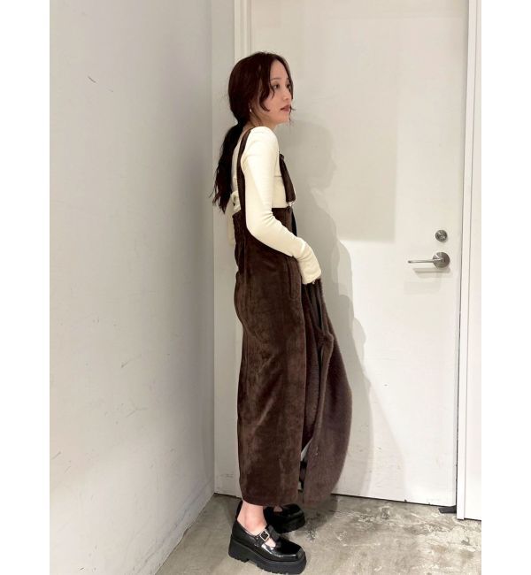 LAGUNAMOON「【UNIVERSALOVERALLコラボ】サスペンダースカート」|スカート|