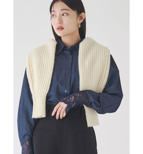 LAGUNAMOON「レースカフスシャツ」|シャツ・ブラウス|