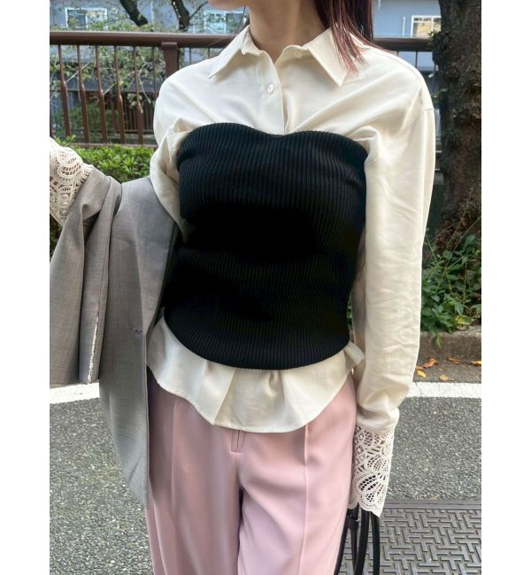 LAGUNAMOON「レースカフスシャツ」|シャツ・ブラウス|