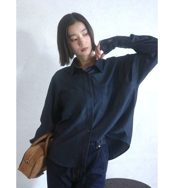 LAGUNAMOON「レースカフスシャツ」|シャツ・ブラウス|