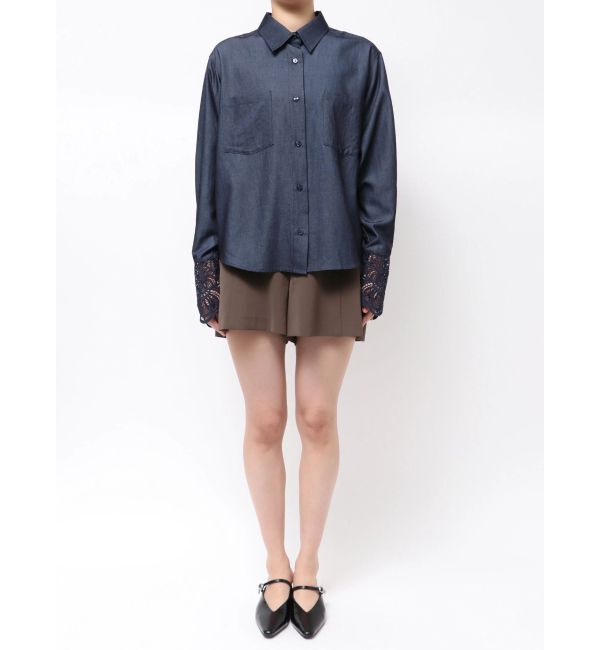 LAGUNAMOON「レースカフスシャツ」|シャツ・ブラウス|