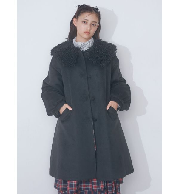 merry jenny「フェイクファーカラーAラインコート」|その他|