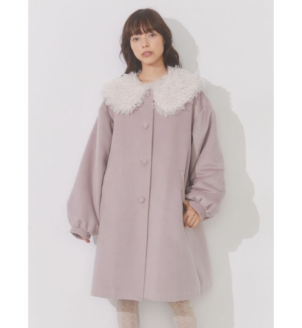 merry jenny「フェイクファーカラーAラインコート」|その他|