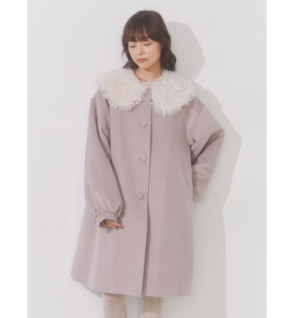 merry jenny「フェイクファーカラーAラインコート」|その他|