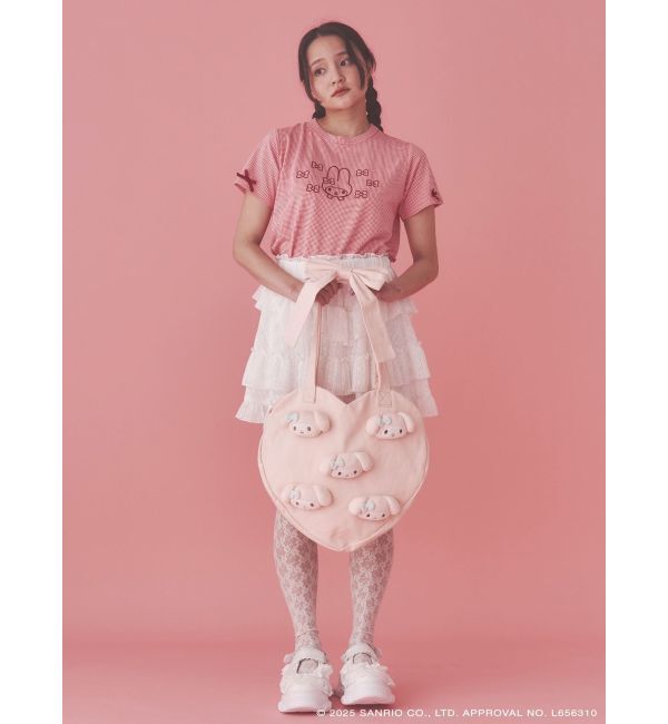 merry jenny「【メロクロコラボ】My Melody heart tote bag(PINK)」|トートバッグ|