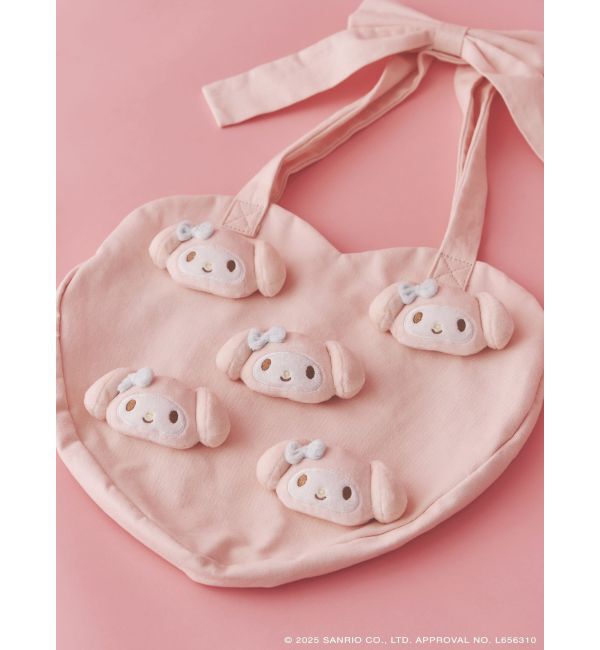 merry jenny「【メロクロコラボ】My Melody heart tote bag(PINK)」|トートバッグ|