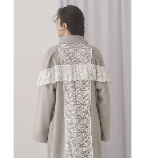 merry jenny「レースデコラティブコート」|チェスターコート|