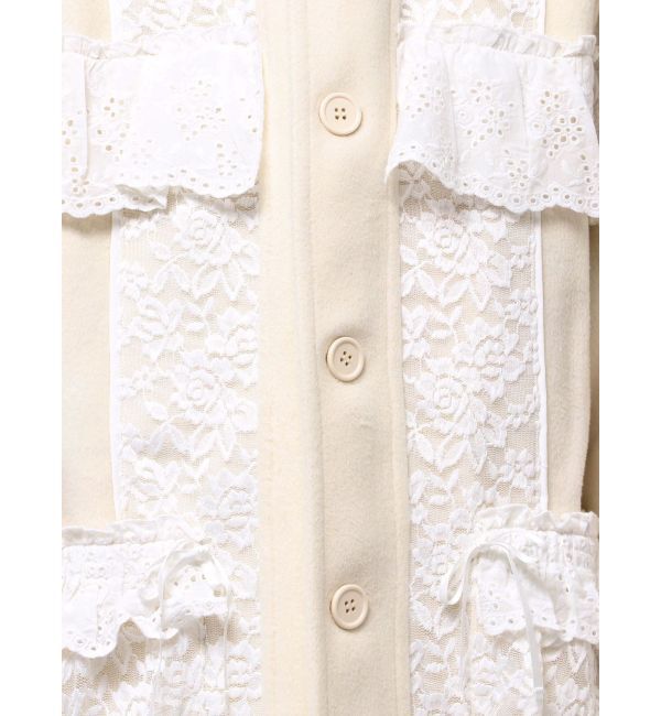 merry jenny「レースデコラティブコート」|チェスターコート|