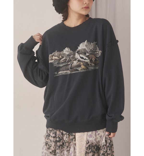 merry jenny「she saw seal sweat」|スウェット・ジャージ|ネイビー