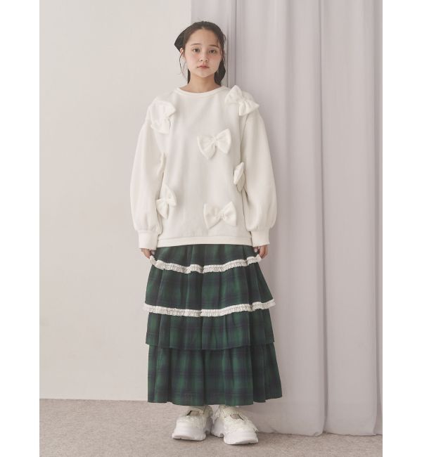 merry jenny「ぽんぽんリボンスウェット」|スウェット・ジャージ|