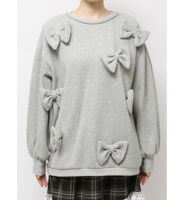 merry jenny「ぽんぽんリボンスウェット」|スウェット・ジャージ|