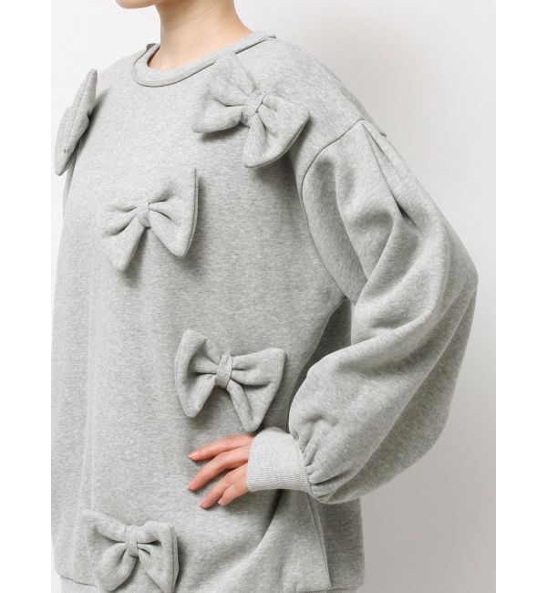 merry jenny「ぽんぽんリボンスウェット」|スウェット・ジャージ|