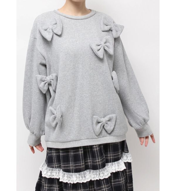 merry jenny「ぽんぽんリボンスウェット」|スウェット・ジャージ|