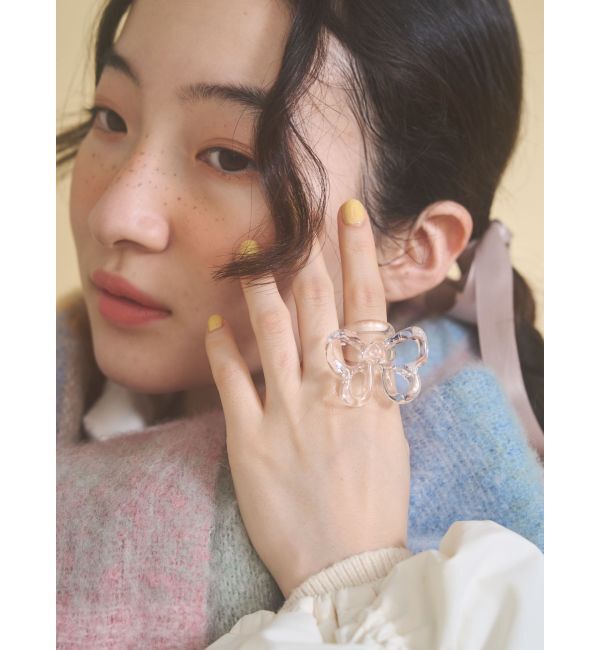 merry jenny「clear ribbon ring」|リング|