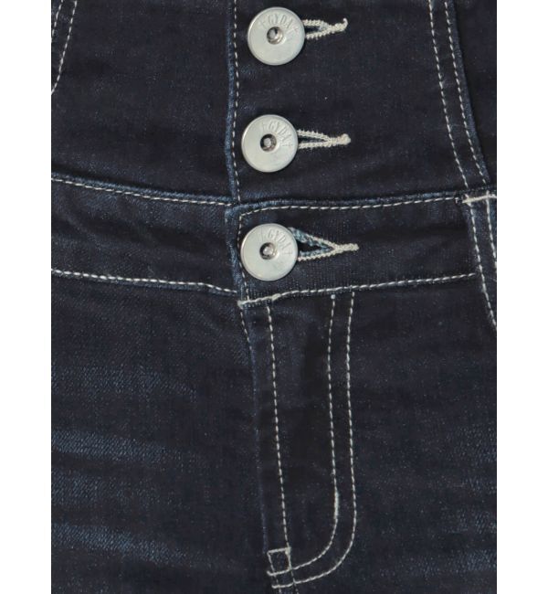 GYDA「ハイウエストウエストクロススキニーデニムパンツ」|デニム|