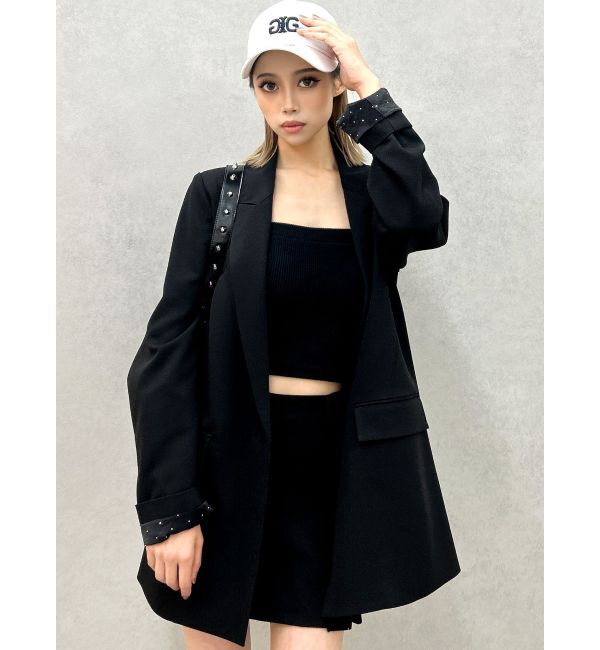 GYDA「LININGラインストーンLOOSEジャケット【SETUP着用可】」|その他|
