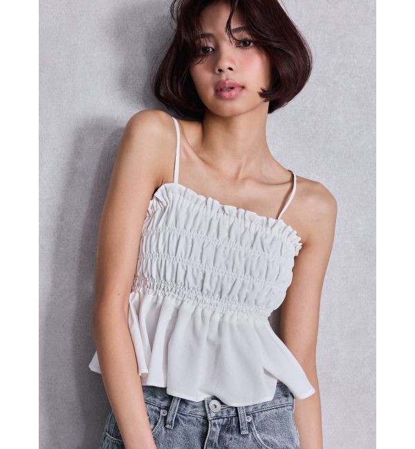 GYDA「バックリボンペプラムブラウス」|シャツ・ブラウス|