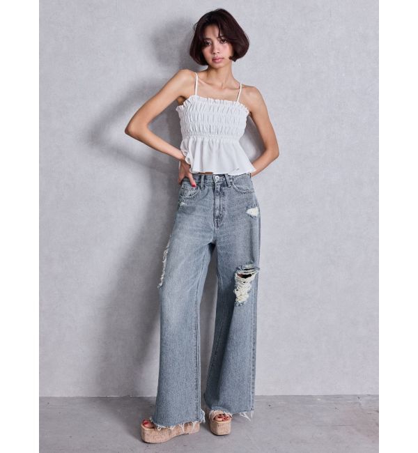 GYDA「バックリボンペプラムブラウス」|シャツ・ブラウス|