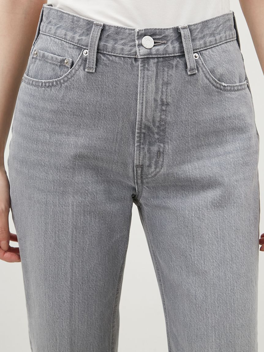 Mila Owen「裾段差テーパードデニムパンツ」|デニム|