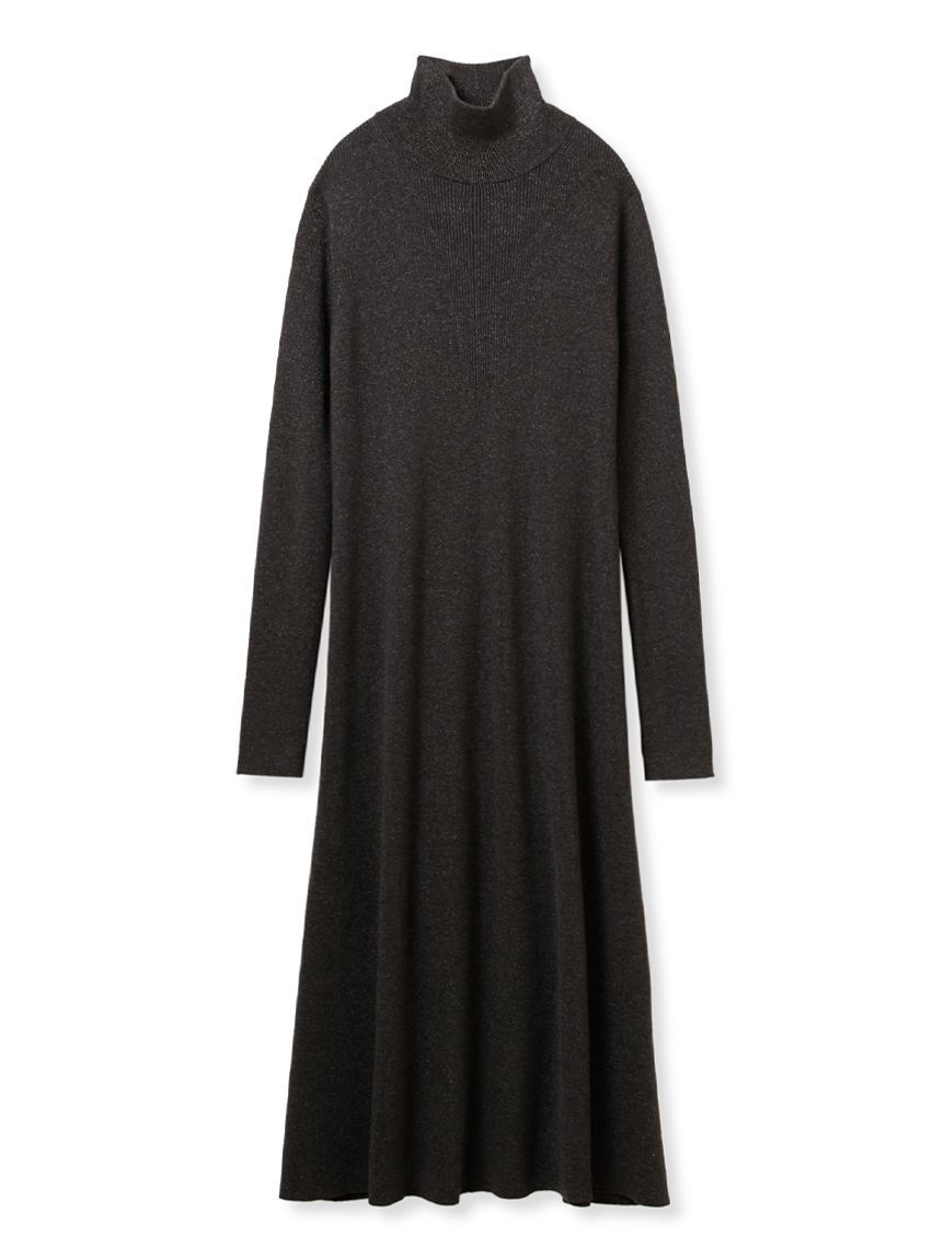 Mila Owen「タートルネックリブニットフレアワンピース」|ワンピース|GRY