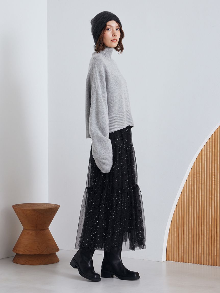 Mila Owen「ウールカシミヤタートルネックニット」|ニット・セーター|