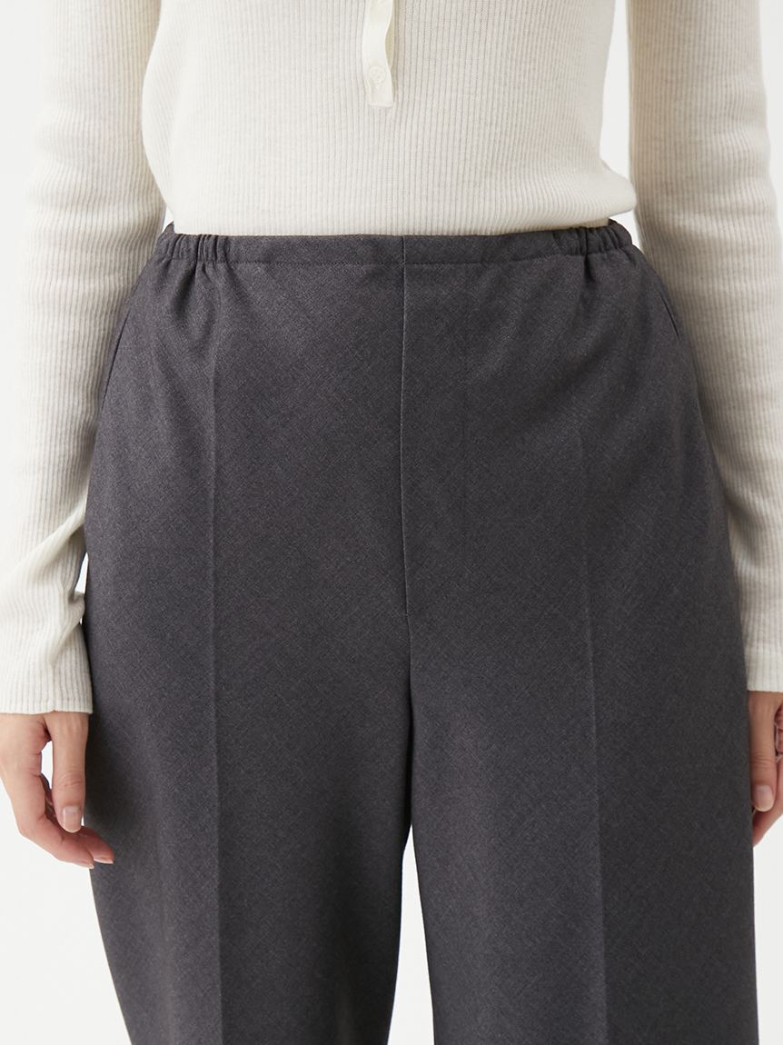 Mila Owen「スーツ地イージーパンツ」|チノ|