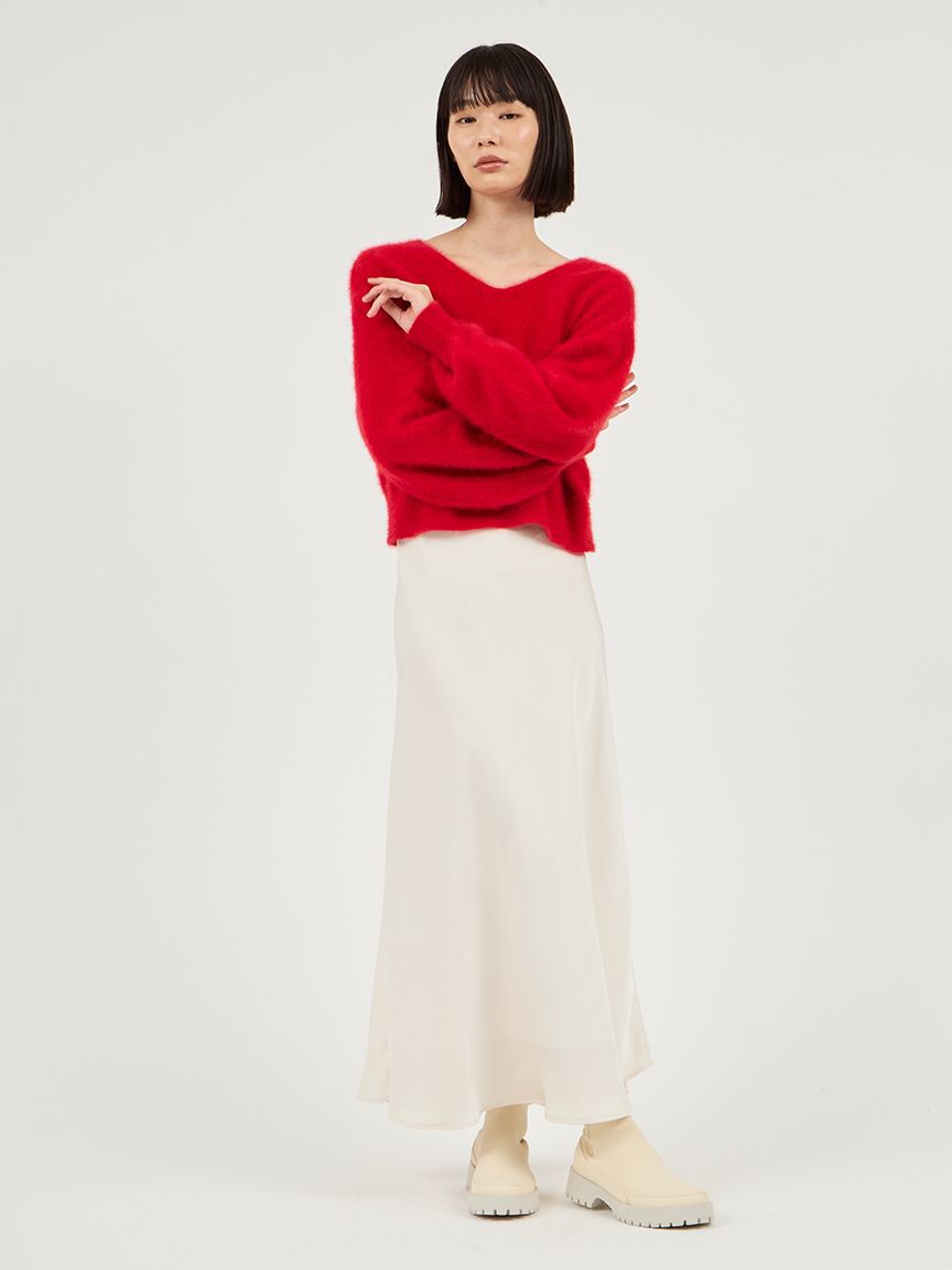 emmi atelier「フォックスカシミヤ2wayニットトップス」|ニット・セーター|