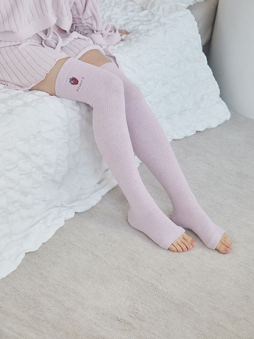 gelato pique Sleep「【Sleep】ストロベリー刺繍 着圧ソックス」|その他|