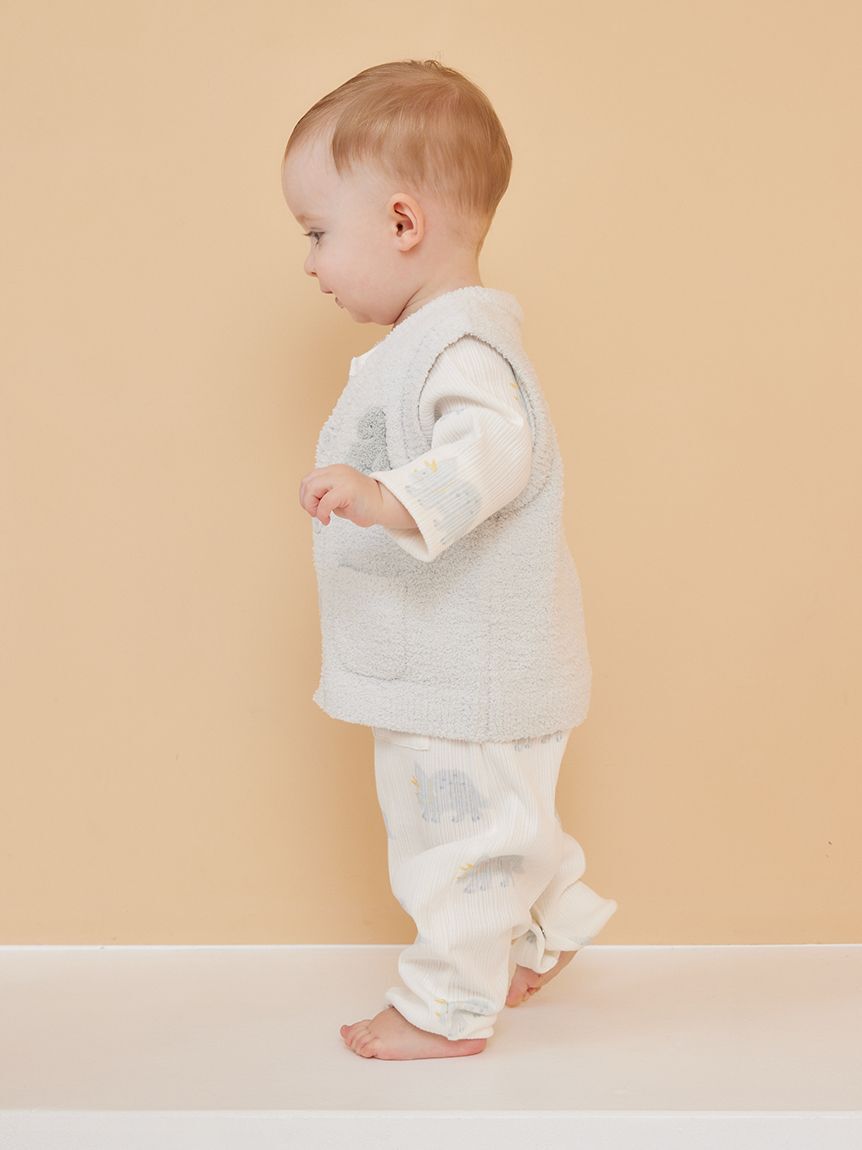 GELATO PIQUE KIDS & BABY「【限定カラーあり】【BABY】パウダーアニマルベスト」|その他ベビーウェア|