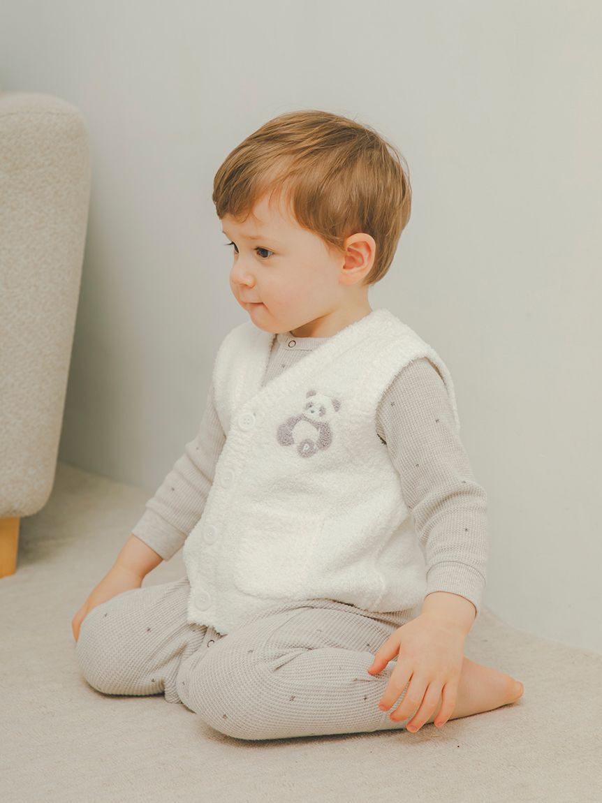 GELATO PIQUE KIDS & BABY「【限定カラーあり】【BABY】パウダーアニマルベスト」|その他ベビーウェア|