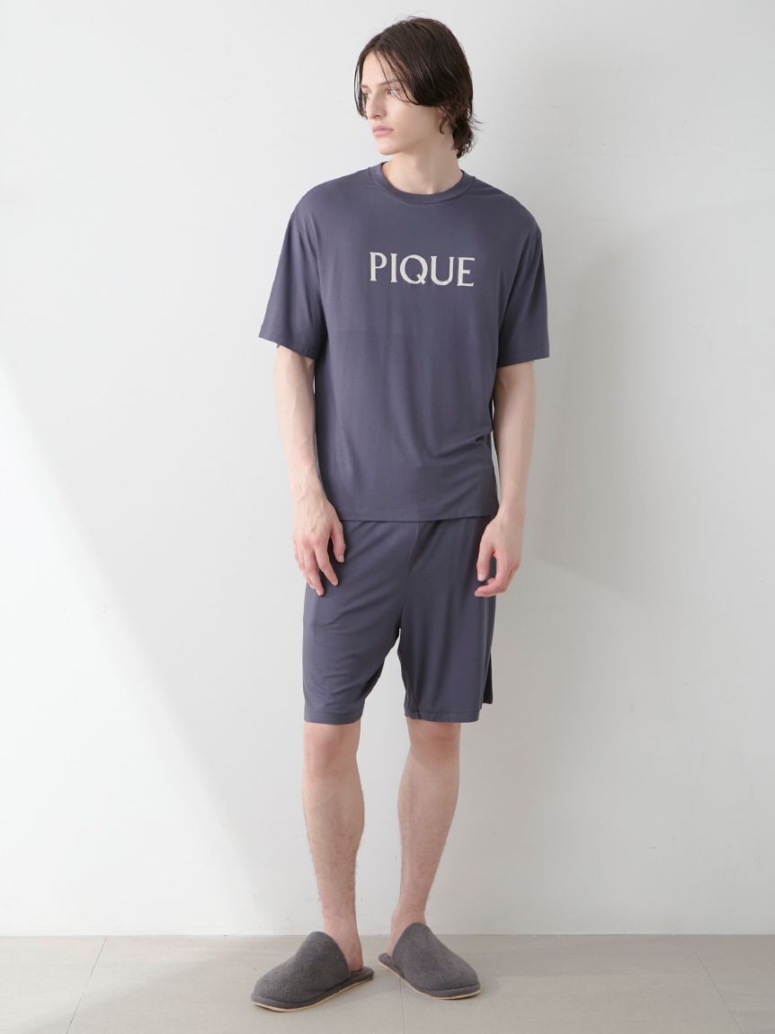 GELATO PIQUE HOMME「【HOMME】【接触冷感】カラーレーヨンロゴTシャツ」|ルームウェア|