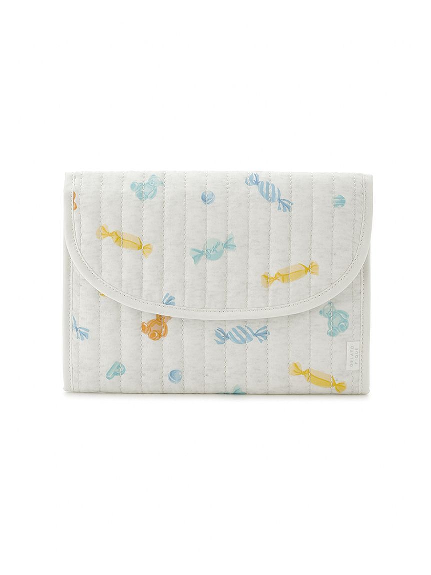 GELATO PIQUE KIDS & BABY「キャンディ柄母子手帳ケースM」|マタニティ・ママグッズ|GRY