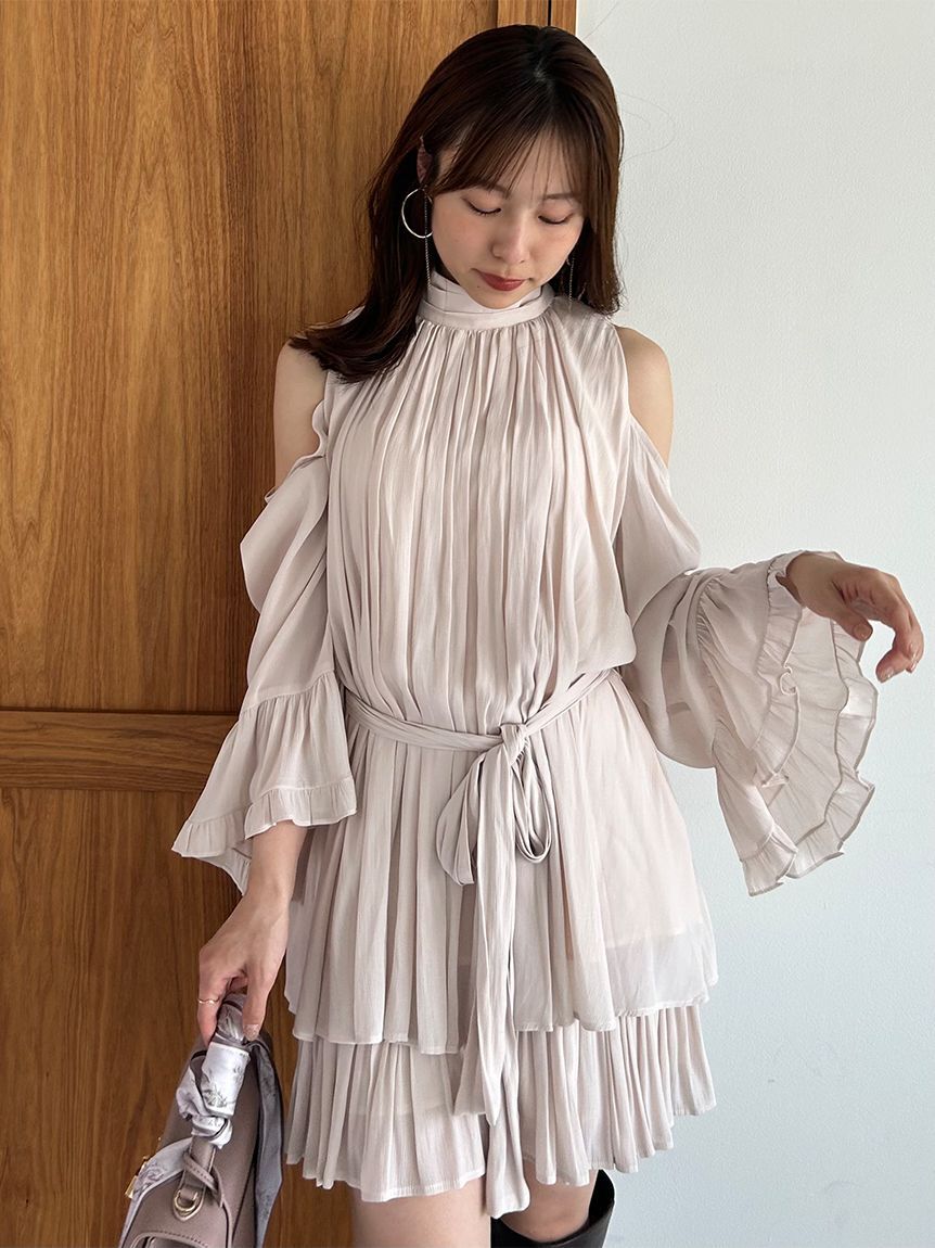 SNIDEL「コールドショルダーセットアップ」|ワンピース|