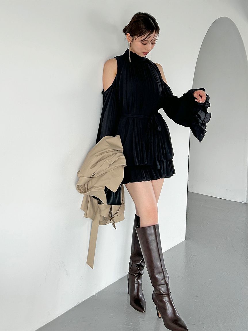 SNIDEL「コールドショルダーセットアップ」|ワンピース|