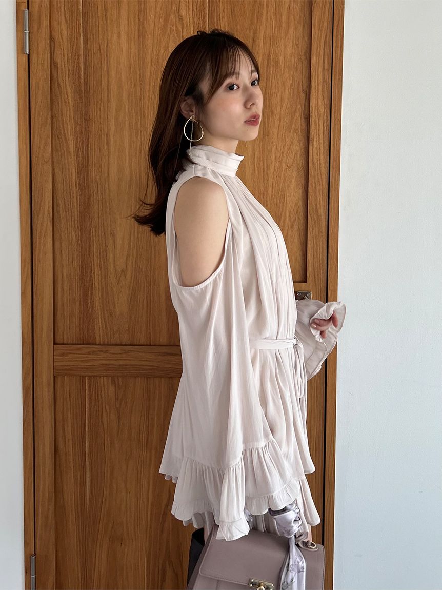 SNIDEL「コールドショルダーセットアップ」|ワンピース|