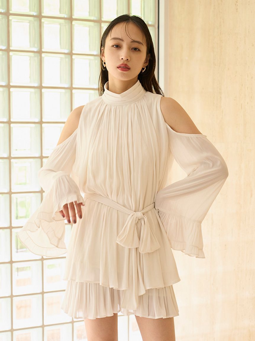 SNIDEL「コールドショルダーセットアップ」|ワンピース|