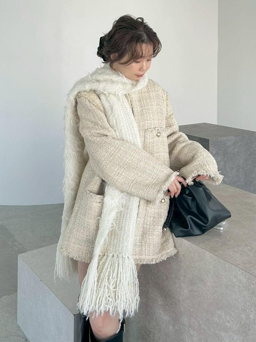 FRAY I.D「ブラッシュシャギーニットマフラー」|マフラー|IVR