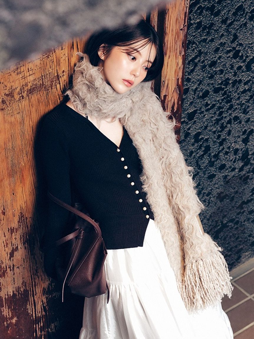 FRAY I.D「ブラッシュシャギーニットマフラー」|マフラー|LBEG