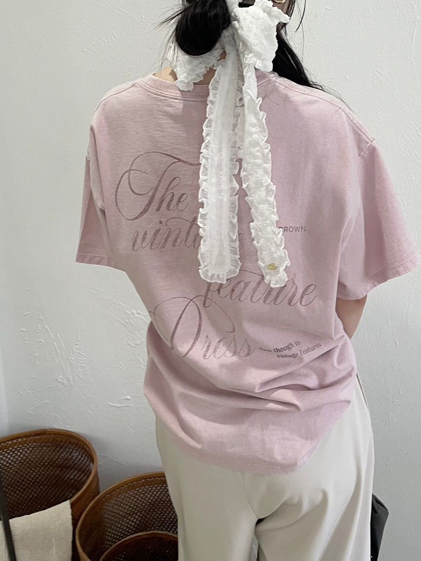 LILY BROWN「【限定カラー】バックプリントオーバーTシャツ」|Tシャツ・カットソー|