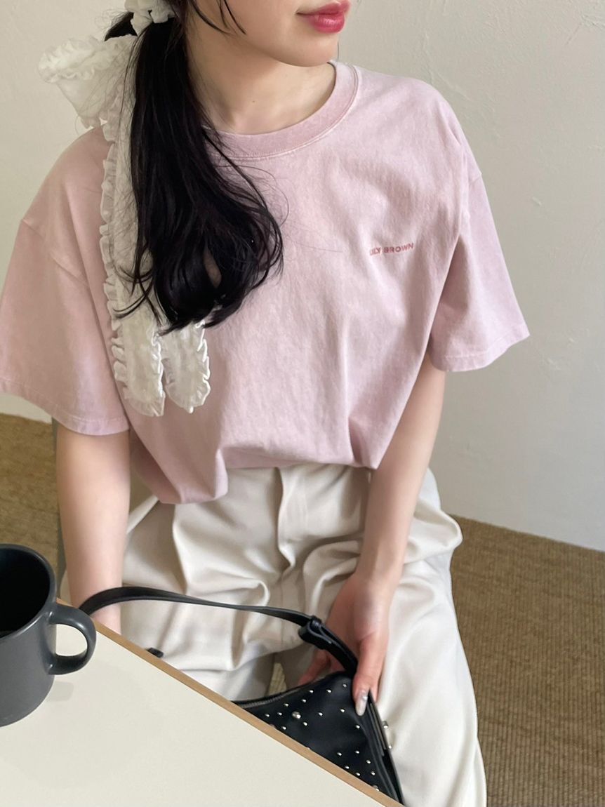 LILY BROWN「【限定カラー】バックプリントオーバーTシャツ」|Tシャツ・カットソー|