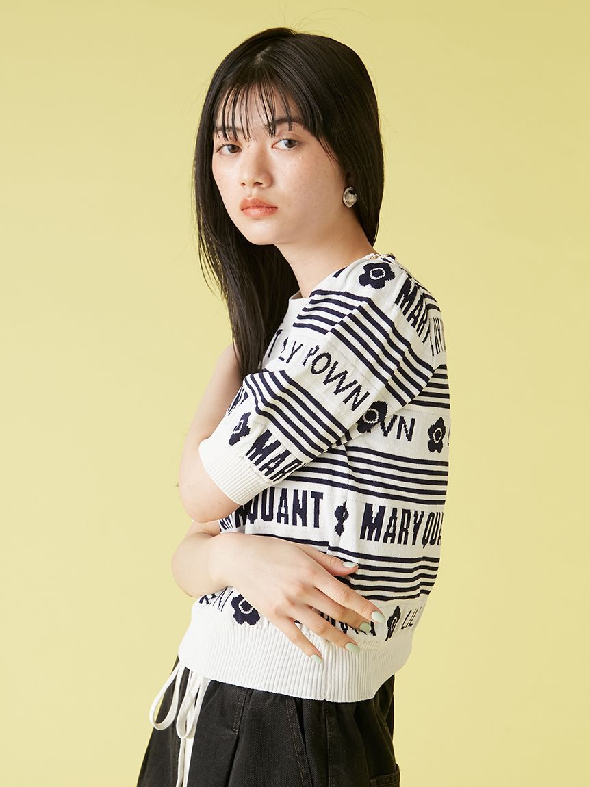 LILY BROWN「【WEB限定カラー】【LILY BROWN&times;MARY QUANT】ジャガードニットトップス」|ニット・セーター|