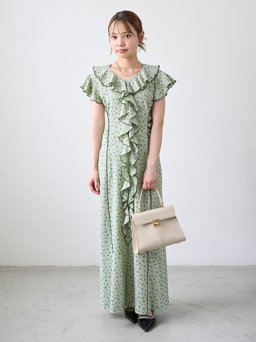 LILY BROWN「カットフリルワンピース」|ワンピース|