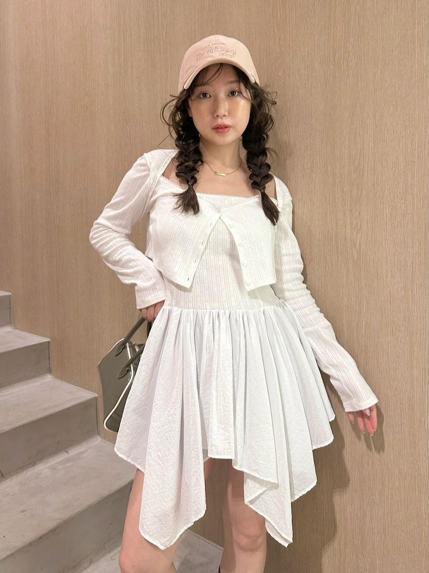 LILY BROWN「カーデセットペプラムトップス」|Tシャツ・カットソー|