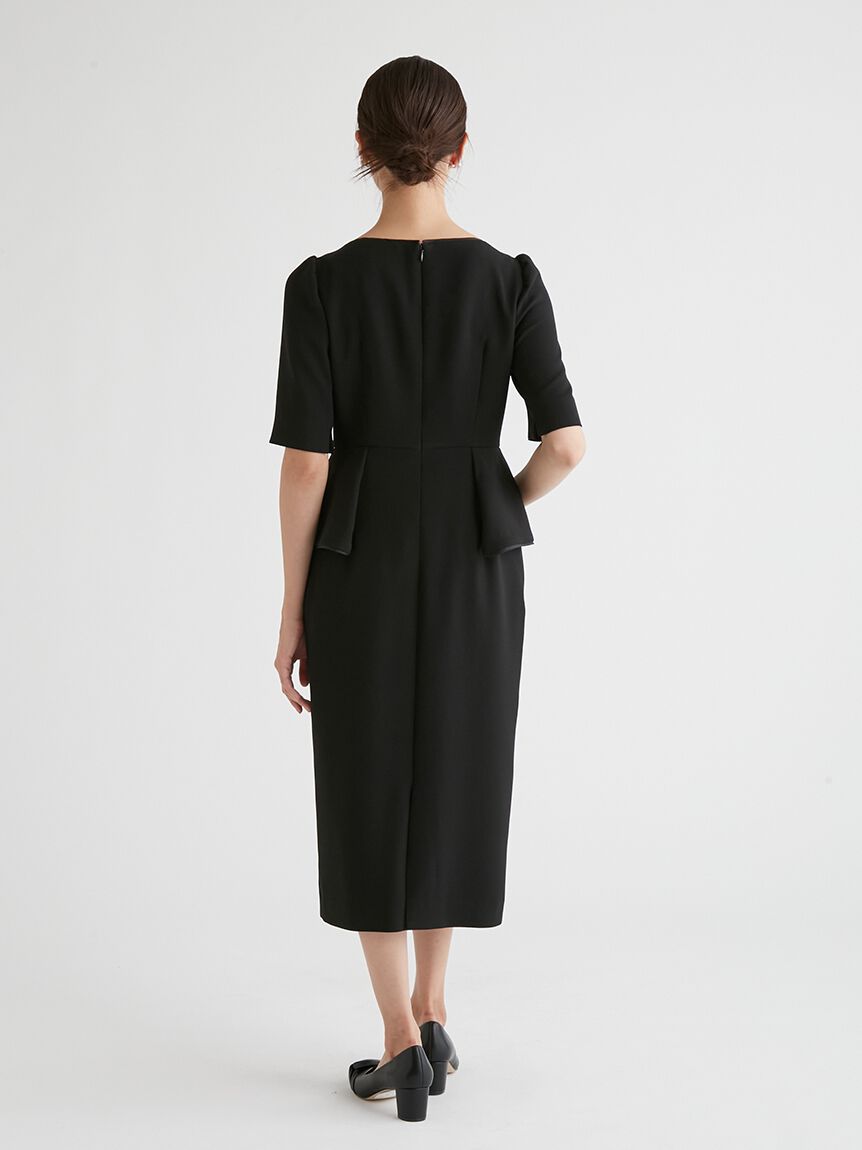 CELFORD「ブラックフォーマルペプラムタイトワンピース」|ワンピース|