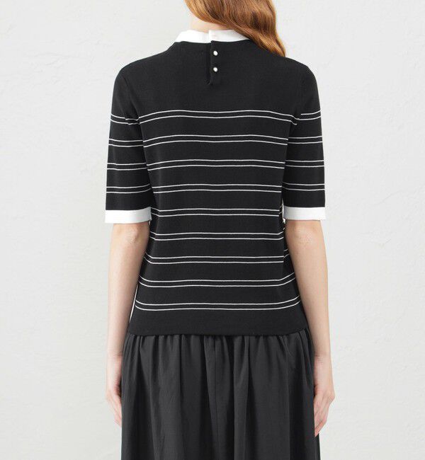 MACKINTOSH PHILOSOPHY「Cleric Collar Knit半袖」|ニット・セーター|